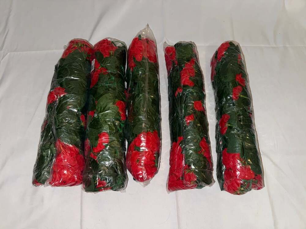 Artificial Geraniums For Porch Garden Home Red 5-Pack